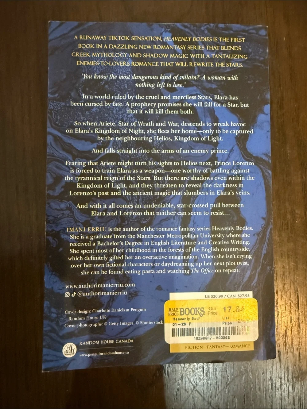 Heavenly Bodies: Book 1 Heavenly Bodies Series by Imani Erriu Paperback NEW